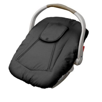 Arctic Sneak-A-Peek Infant CarSeat Cover With Attached Blanket, Weatherproof - Black