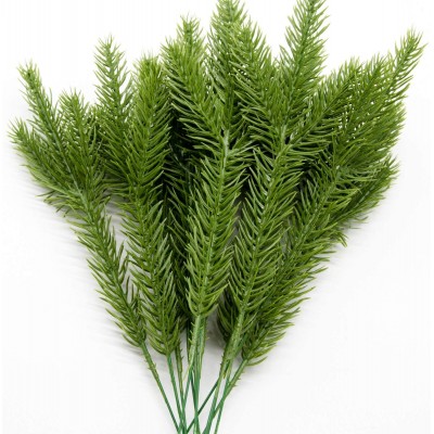 Packs Artificial Pine Needles Branches Garland  Green Plants Pine Needles,Faux Greenery Pine Picks