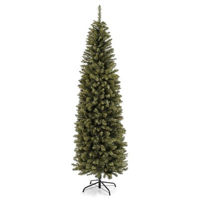 Premium Hinged Fir Pencil Christmas Tree w/Stand